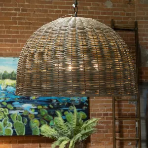 Wicker Chandelier - 43.75"