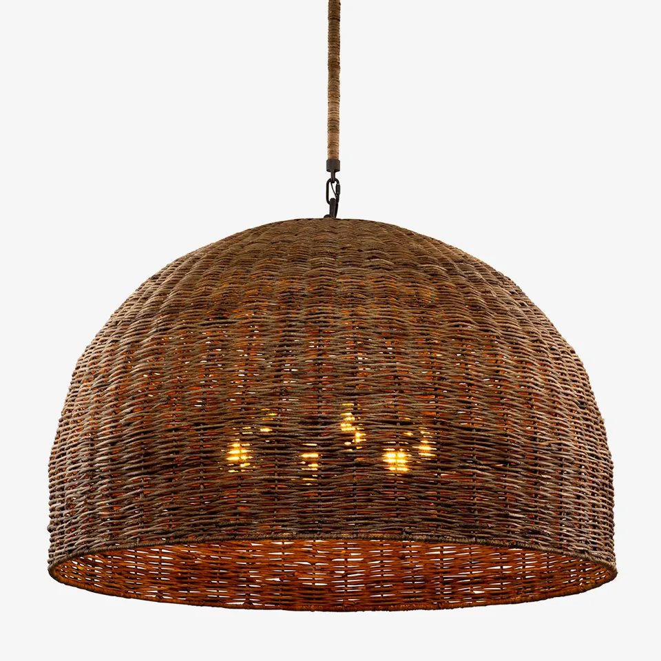 Wicker Chandelier - 43.75"