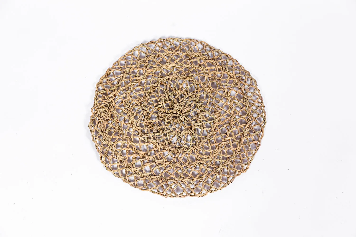 Wicker crochet mat