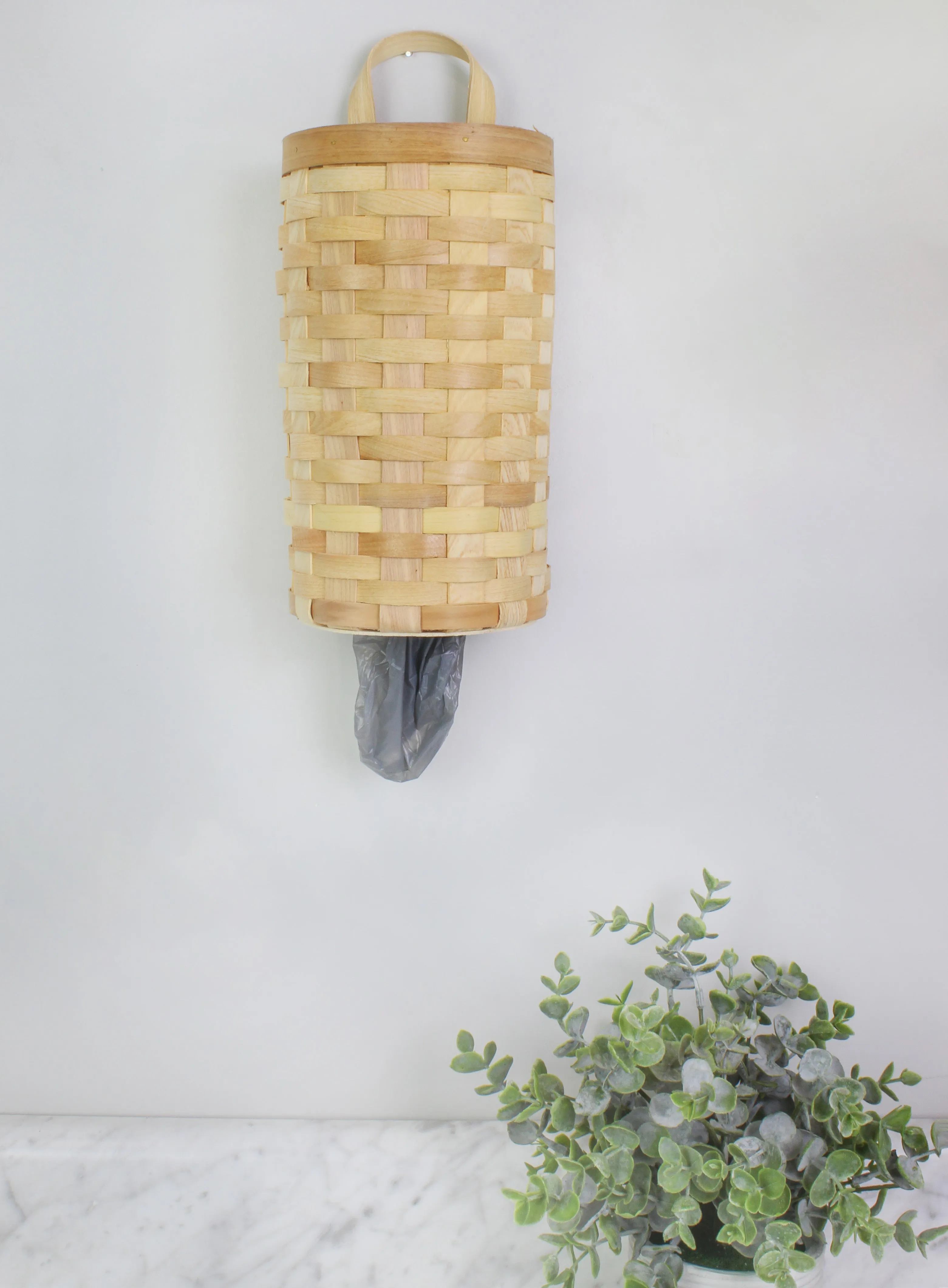 Wicker Grocery Bag Holder (Natural, Case of 9)