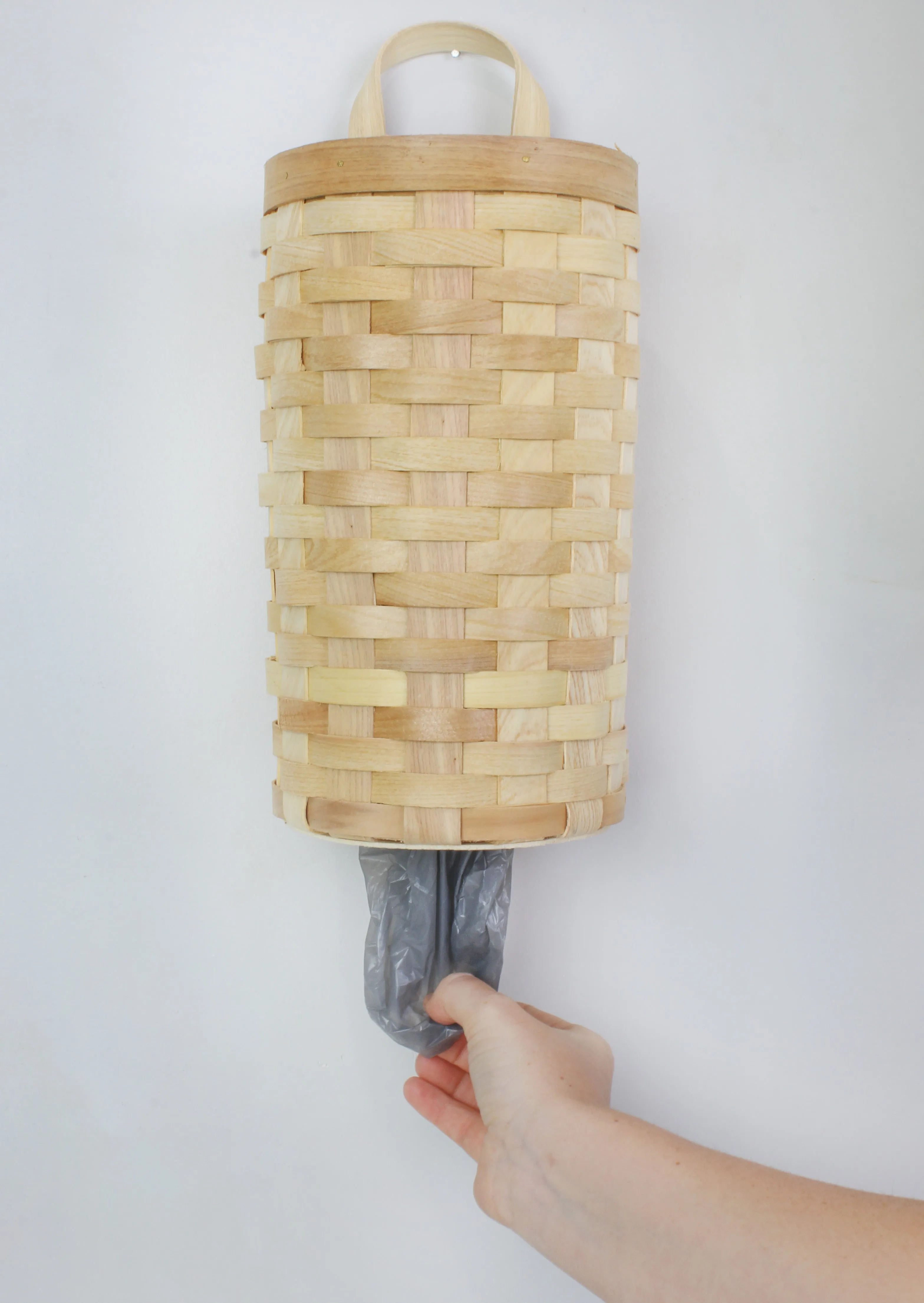 Wicker Grocery Bag Holder (Natural, Case of 9)