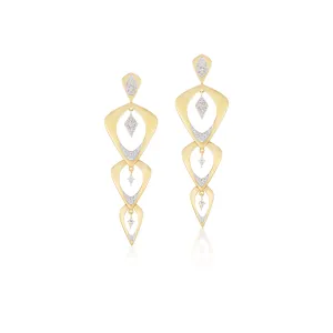 Wicker Kite Diamond Earrings
