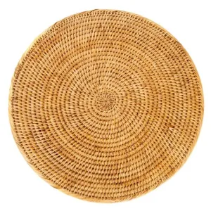 Wicker Large Round Placement 16"