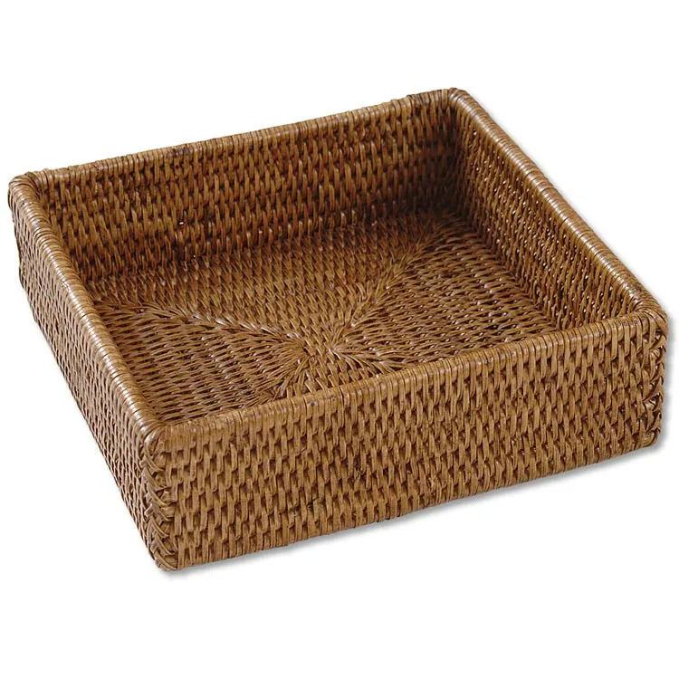 Wicker Lunch Napkin Basket