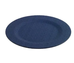 Wicker Navy Charger Plate