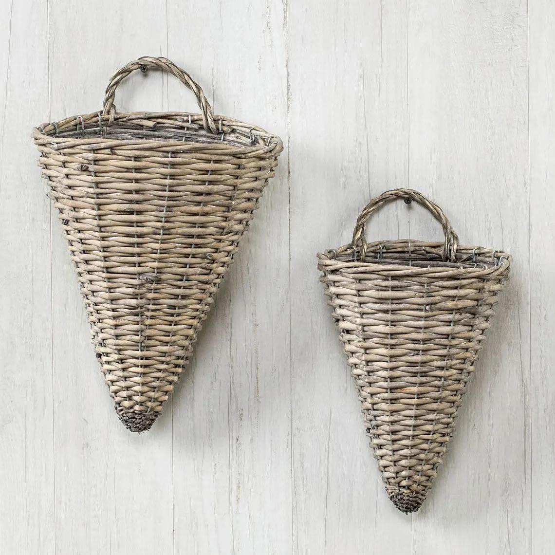 Wicker Sconce Wall Basket