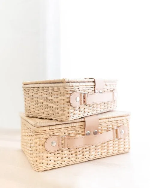 Wicker Suitcase Set