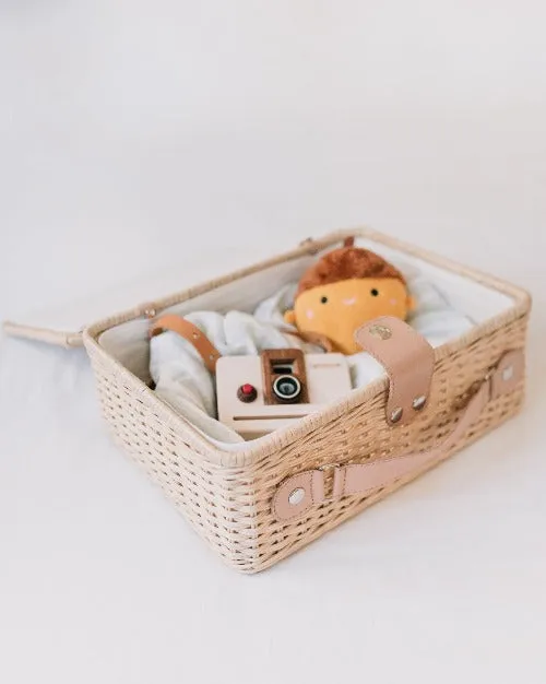 Wicker Suitcase Set