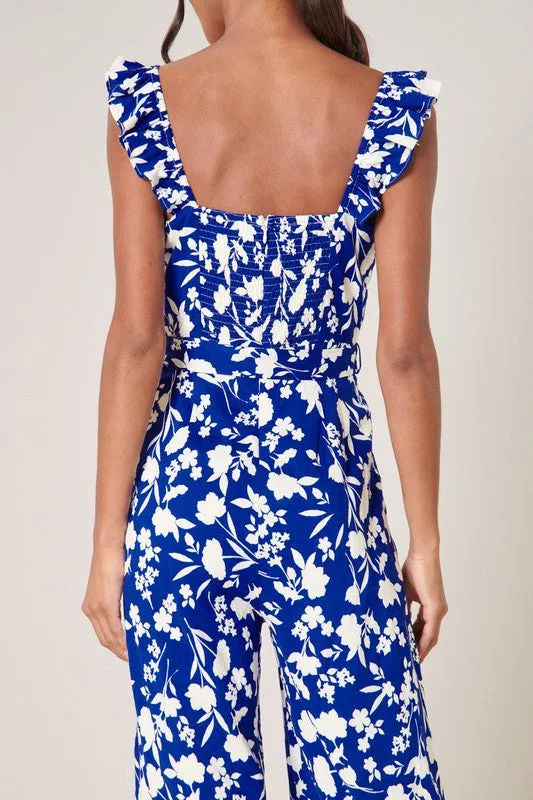 Wide Leg Sleeveless Jumpsuit
