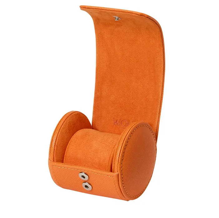 WOLF Single Watch Roll in Tutti Frutti Orange