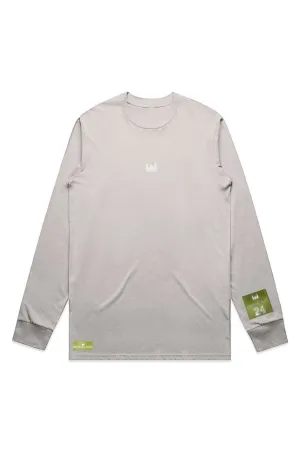 WOLFPACK UNLTD "STATEMENT" LIGHTWEIGHT TEE L/S EMBROIDERED LOGO | BONE BEIGE