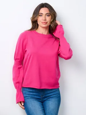 WOMEN'S LONG DETAILED SLEEVES BLOUSE TOP