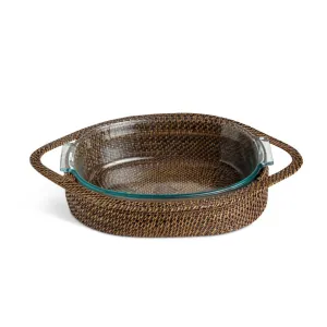 Woven Vine Oval Baker with Pyrex