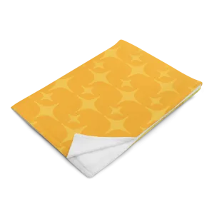 Yellow Ghost Sparkle Throw Blanket