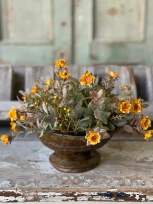 Yellow Rosette Half Sphere