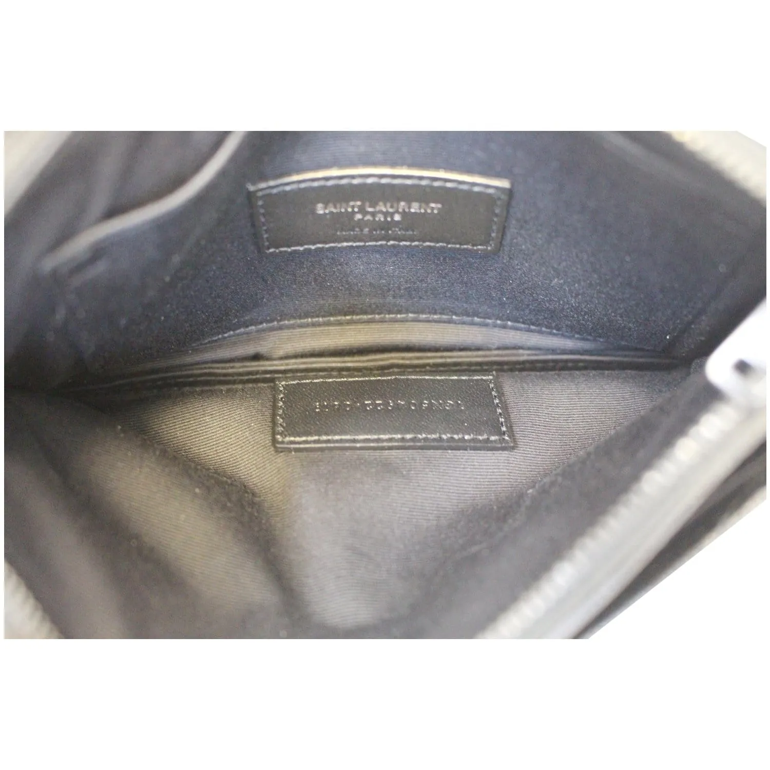 YVES SAINT LAURENT Bill Pouch Grain De Poudre Black