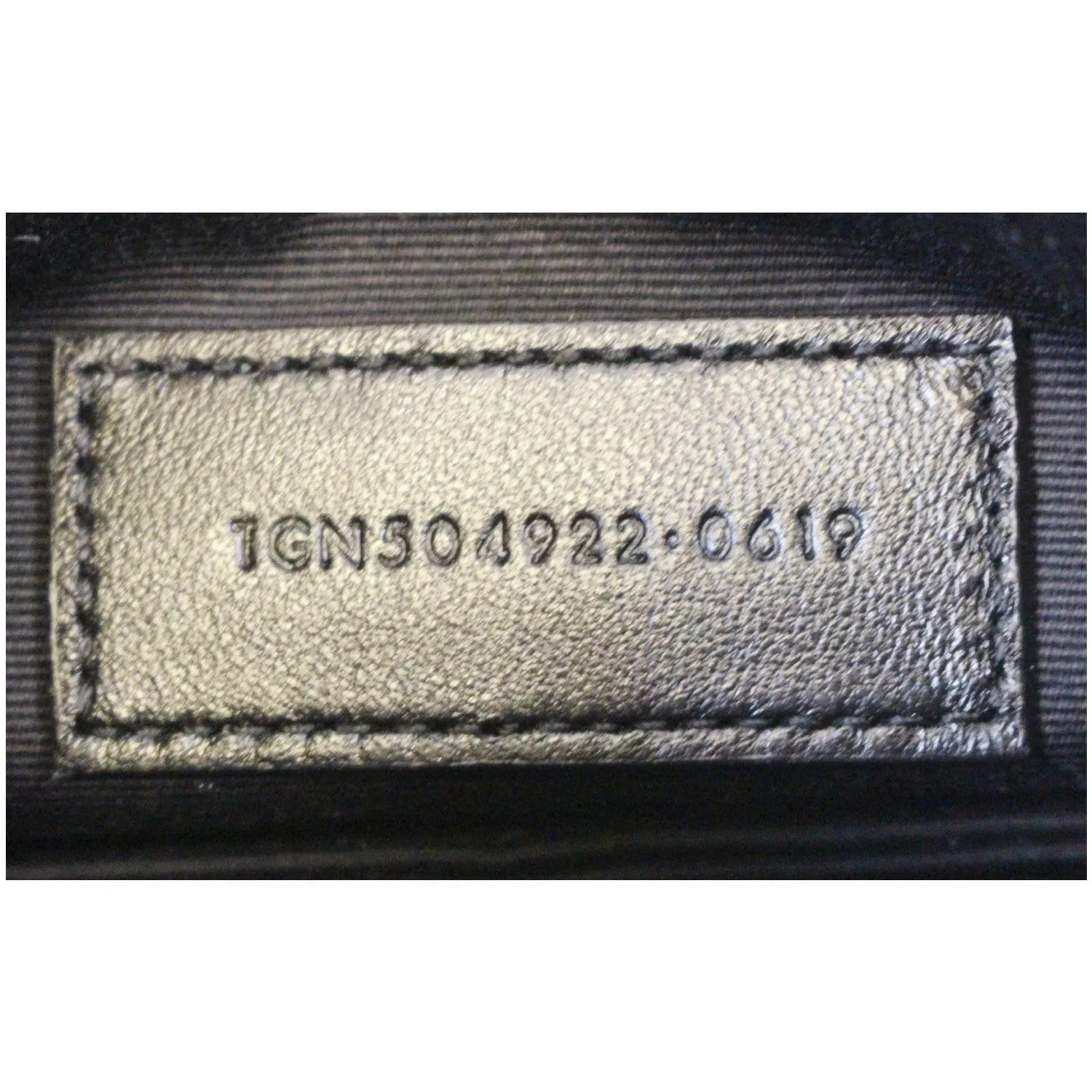 YVES SAINT LAURENT Bill Pouch Grain De Poudre Black