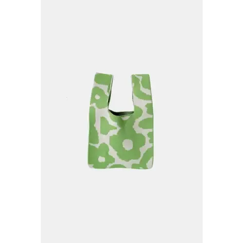 Zenana Flower Eco Friendly Knitted Handbag Radiates Bold Charm