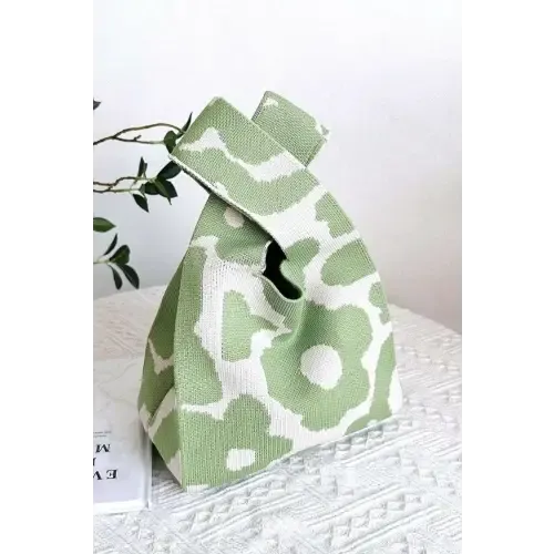 Zenana Flower Eco Friendly Knitted Handbag Radiates Bold Charm