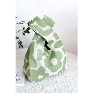 Zenana Flower Eco Friendly Knitted Handbag Radiates Bold Charm