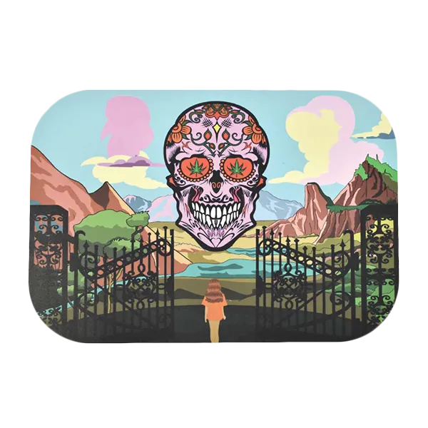 Zooted Land Skully Artistic Rolling Tray