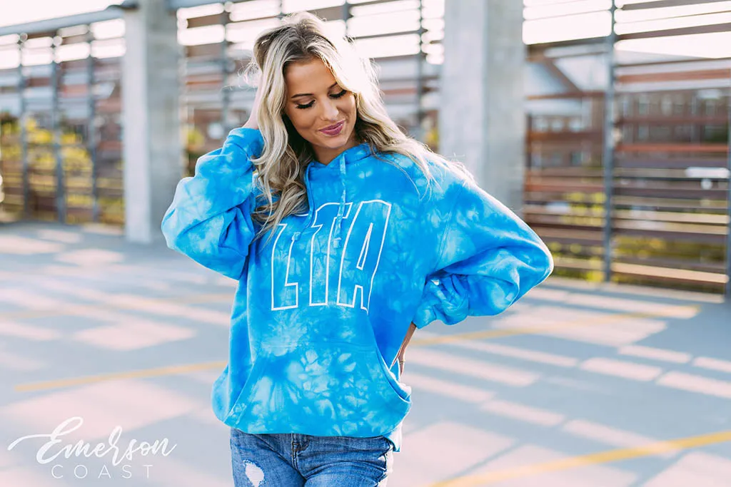 ZTA Blue Crystal Wash Hoodie