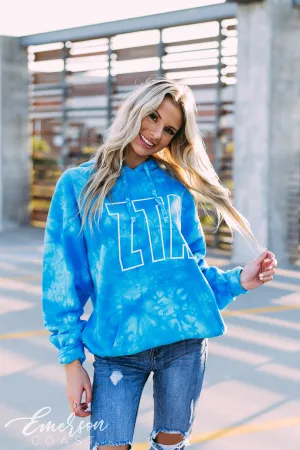 ZTA Blue Crystal Wash Hoodie